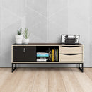 Stubbe Oak and Matt Black TV Unit by Lavishway | TV Units Cabinets-41345