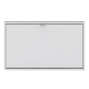 One Tilting Oak & White Door Shoe Cabinet by Lavishway | Shoe Cabinets-42284