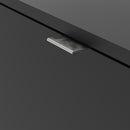 Shoes Matt Black 4 Tilting Doors Shoe Cabinet by Lavishway | Shoe Cabinets-34789