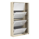 Shoes 4 Tilting & 1 Mirror Door Shoe Cabinet by Lavishway | Shoe Cabinets-34770