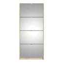 Shoes 4 Mirror Tilting Doors Shoe Cabinet by Lavishway | Shoe Cabinets-34766