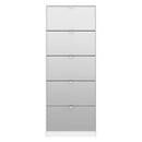Shoes 5 Mirror Tilting Doors Shoe Cabinet by Lavishway | Shoe Cabinets