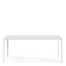 Family White Melamine Top Large Dining Table by Lavishway | Dining Tables-29685