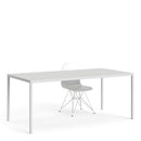Family White Melamine Top Large Dining Table by Lavishway | Dining Tables-29683