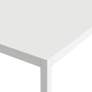Family White Melamine Top Large Dining Table by Lavishway | Dining Tables-29686