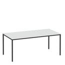 Family White Dining Table With Black Legs by Lavishway | Dining Tables-29668