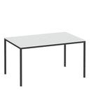Family White Dining Table With Black Legs by Lavishway | Dining Tables-29649