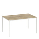 Family Oak Finish Dining Table With White Leg by Lavishway | Dining Tables-29637