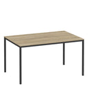 Family Oak Finish Dining Table With Black Leg by Lavishway | Dining Tables-29633
