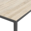 Family Oak Finish Dining Table With Black Leg by Lavishway | Dining Tables-29635