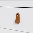 Barcelona White 2 Drawers Bedside Table by Lavishway | Bedside Tables-29861