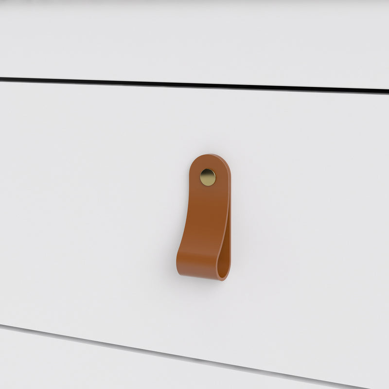 Barcelona White 2 Drawers Bedside Table by Lavishway | Bedside Tables-29861