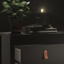 Barcelona Matt Black Bedside Table by Lavishway | Bedside Tables-30277