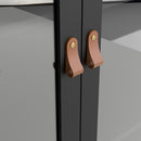 Barcelona Black 2 Glass Door Display Cabinet by Lavishway | Display Cabinets-34363