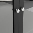 Madrid 2 Door Matt Black Display Cabinet by Lavishway | Display Cabinets-34372