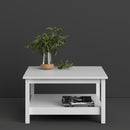 Madrid White Finish Coffee Table by Lavishway | Coffee Tables-29460