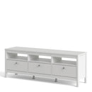Madrid White 3 Drawers TV Unit by Lavishway | TV Units Cabinets-29470