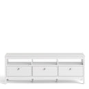 Madrid White 3 Drawers TV Unit by Lavishway | TV Units Cabinets-29469