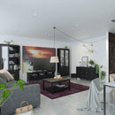 Madrid Matt Black Wooden 3 Drawers TV Unit by Lavishway | TV Units Cabinets-35081