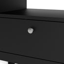 Madrid Matt Black Wooden 3 Drawers TV Unit by Lavishway | TV Units Cabinets-35079