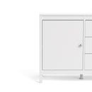 Madrid White Wooden 3 Drawers Large Sideboard by Lavishway | Sideboards-29489