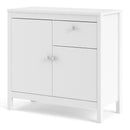 Madrid White Wooden 2 Doors Large Sideboard by Lavishway | Sideboards-29510