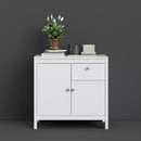 Madrid White Wooden 2 Doors Large Sideboard by Lavishway | Sideboards-29507