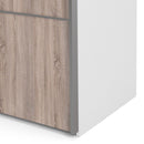 Verona Truffle Oak Finish Sliding Wardrobe by Lavishway | Wardrobe-28675