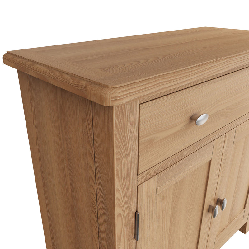Guildford Solid Oak 2 Doors Small Sideboard by Lavishway | Sideboards-36715