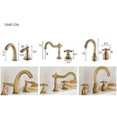 Antique Bronze 3 Hole Widespread Bathroom Tap by Lavishway | Bathroom Faucet-48882