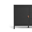 Barcelona Black 3 Drawers Wooden Sideboard by Lavishway | Sideboards-30285