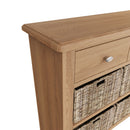 Guildford Solid Oak 2 Drawers Cabinet by Lavishway | Hallway Cabinets-32067