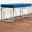 Upholstered Velvet Blush Seat Bench by Lavishway | Benches & Storage Benches-41595