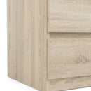 Naia Oak Finish Chest of 3 Drawers by Lavishway | Chest Of Drawers-29428