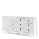 Barcelona White 8 Drawers Double Dresser by Lavishway | Sideboards-29815