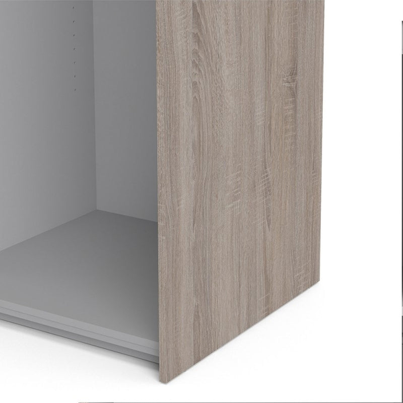 Verona Truffle Oak Finish Sliding Wardrobe by Lavishway | Wardrobe-28643