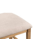 Chunky Fabric Seat Dining Chair Set of 2 by Lavishway | Dining Chairs-37237