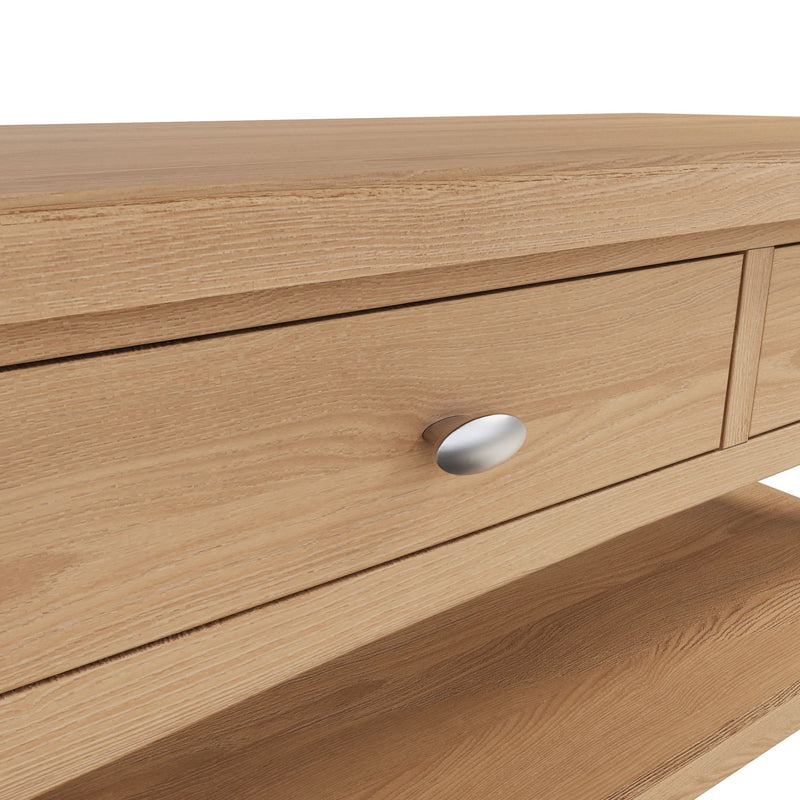 Guildford Solid Oak Large Coffee Table by Lavishway | Coffee Tables-36704