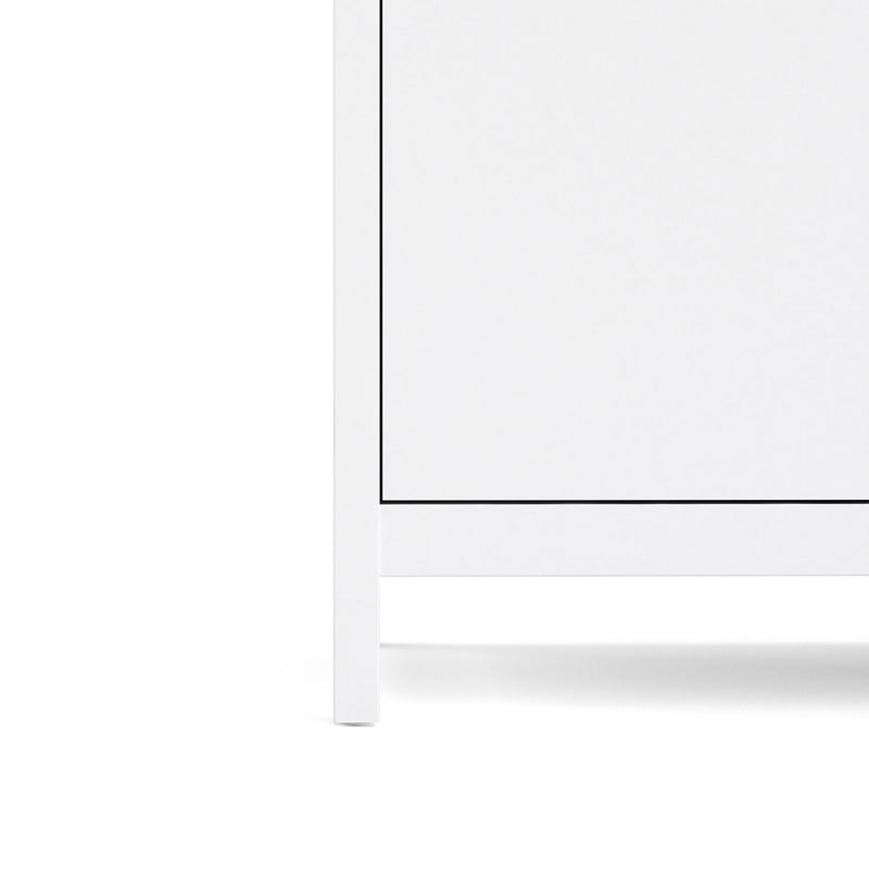 Barcelona White 3 Doors Wardrobe by Lavishway | Bedroom-29787