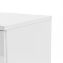 Naia 2 Doors 1 Drawer White Wardrobe by Lavishway | Wardrobe-29373