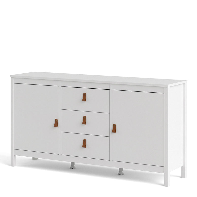 Barcelona White 2 Doors 3 Drawers Sideboard by Lavishway | Sideboards-29737