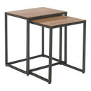 Swellegant Oak Finish Nest Of 2 Table by Lavishway | Nest of Tables-32390