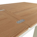 Grantham Flip Oak Top White Dining Table by Lavishway | Dining Tables-37092