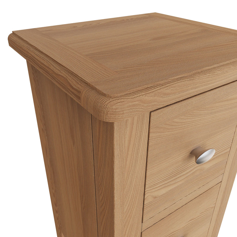 Guildford Solid Oak 2 Drawer Bedside Cabinet by Lavishway | Bedside Tables-36817