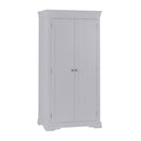 Swallow 2 Doors Full Hanging Wardrobe in Grey by Lavishway | Wardrobe-31575