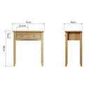 Guildford Solid Oak Dressing Table by Lavishway | Dressing Tables-32048