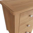 Guildford Solid Oak 3 Drawer Bedside Cabinet by Lavishway | Bedside Tables-32023