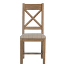 Heirloom Smoked Oak Dining Chair Set of 2 by Lavishway | Dining Chairs-35922