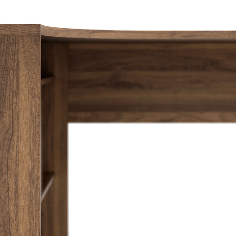 Function Plus Walnut 2 Drawers Corner Desk by Lavishway | Desk Pedestals-29660