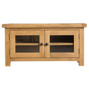 Chunky Oak Standard Glass Doors TV Unit by Lavishway | TV Units Cabinets-35007